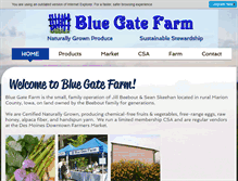 Tablet Screenshot of bluegatefarmfresh.com